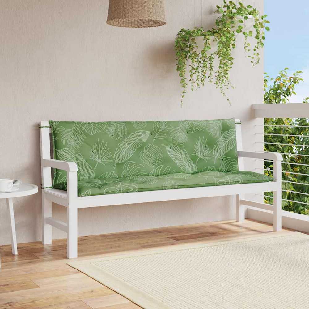 Suoliuko pagalvėlės, 2vnt., 150x50x7cm, audinys, su lapais