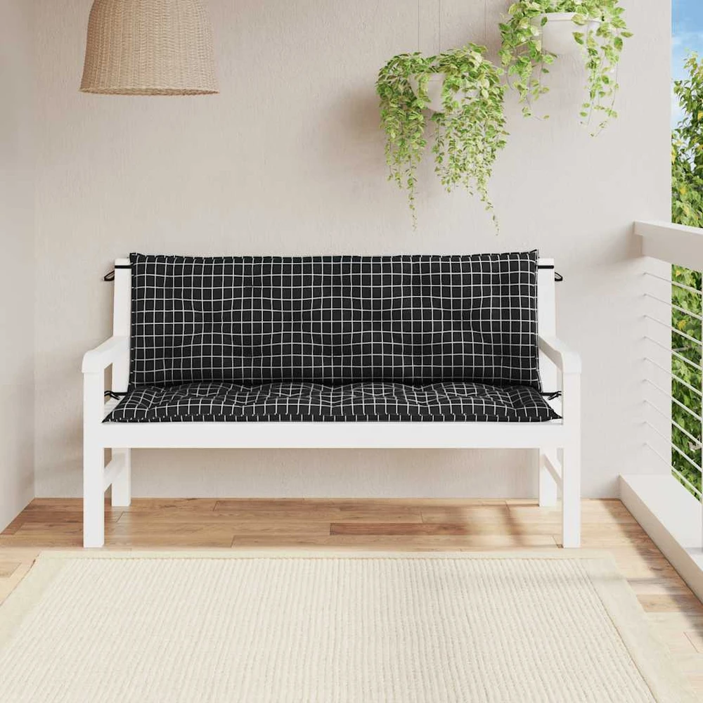 Suoliuko pagalvėlės, 2vnt., 150x50x7cm, audinys, languotos