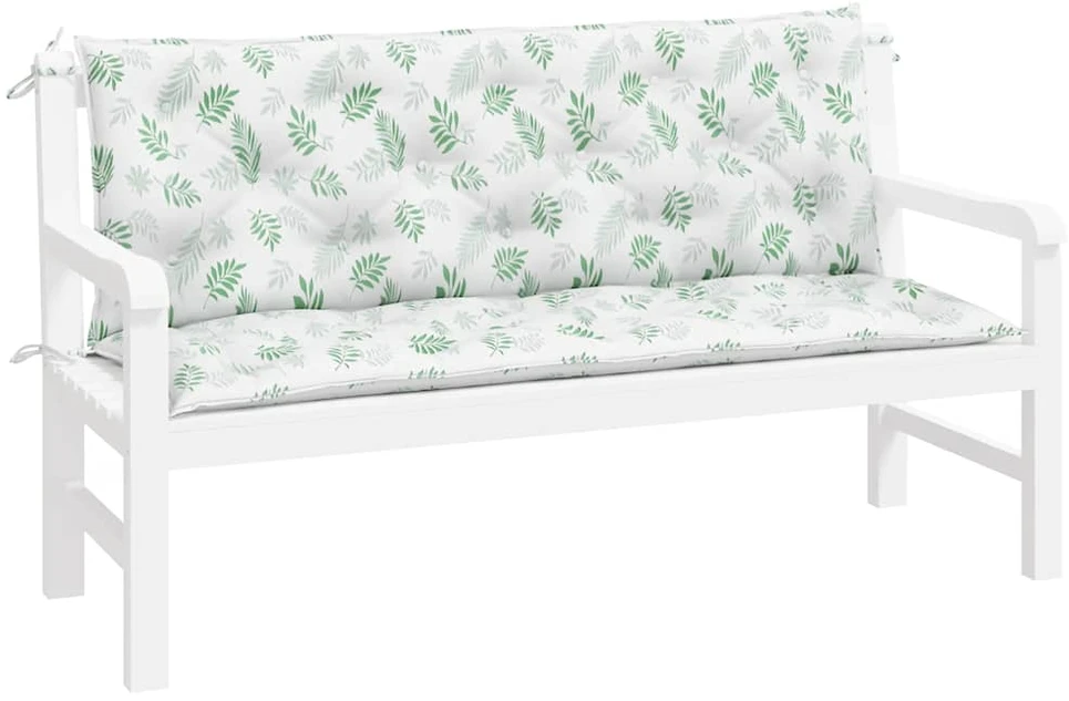 Suoliuko pagalvėlės, 2vnt., 150x50x7cm, audinys, su lapais