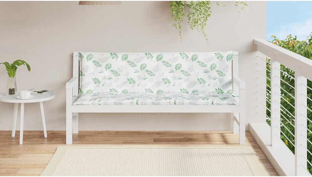 Suoliuko pagalvėlės, 2vnt., 150x50x7cm, audinys, su lapais