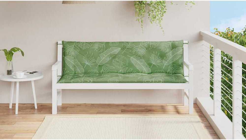 Suoliuko pagalvėlės, 2vnt., 150x50x7cm, audinys, su lapais