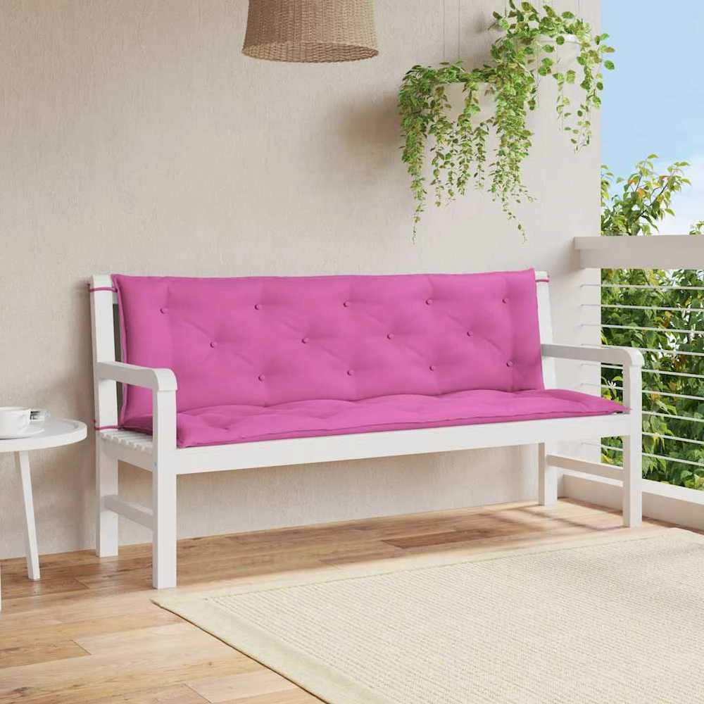 Suoliuko pagalvėlės, 2vnt., rožinės, 150x50x7cm, audinys
