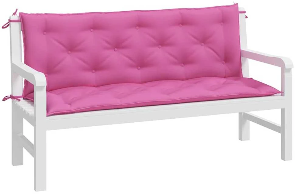 Suoliuko pagalvėlės, 2vnt., rožinės, 150x50x7cm, audinys