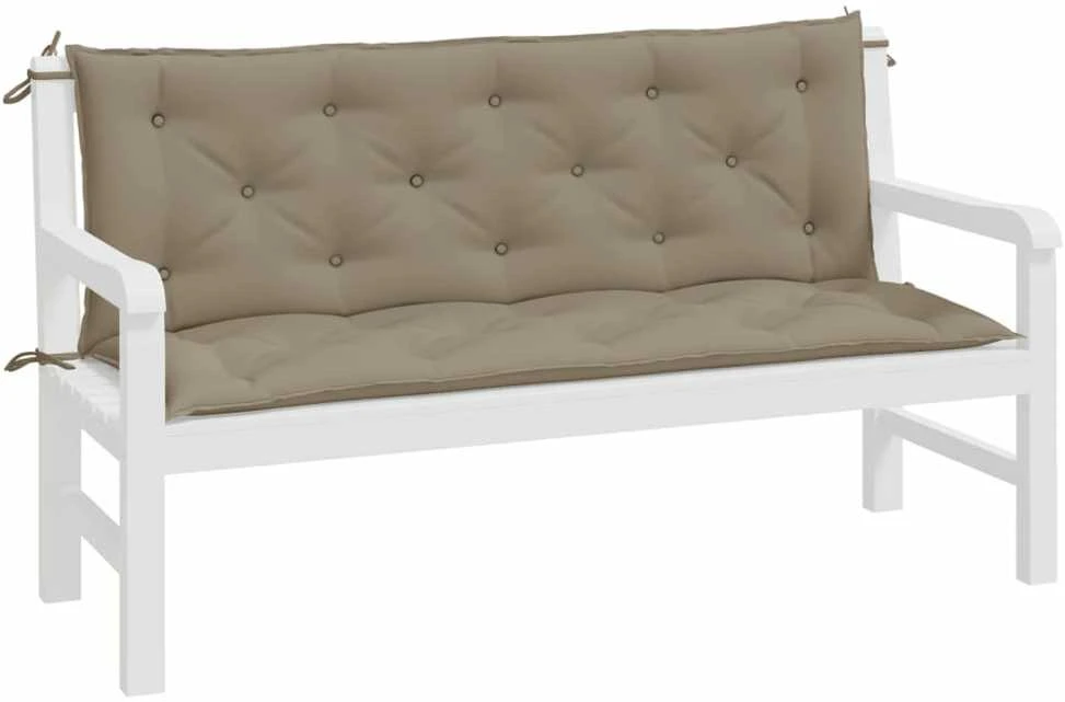 Sodo suoliuko pagalvėlė, taupe, 150x(50+50)x7cm, audinys