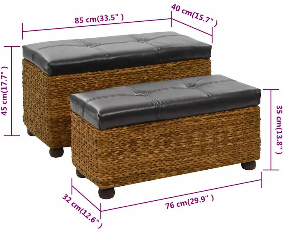Suoliukų komplektas, rudas, 2d., jūros žolių