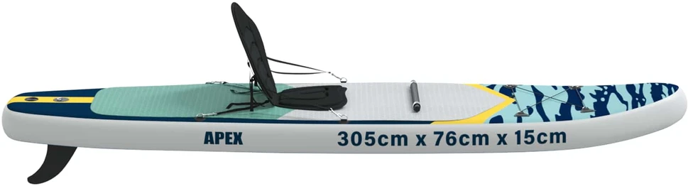 SUP lenta su sėdyne 2-in-1 APEX 305 x 76 x 15 cm Mėlyna