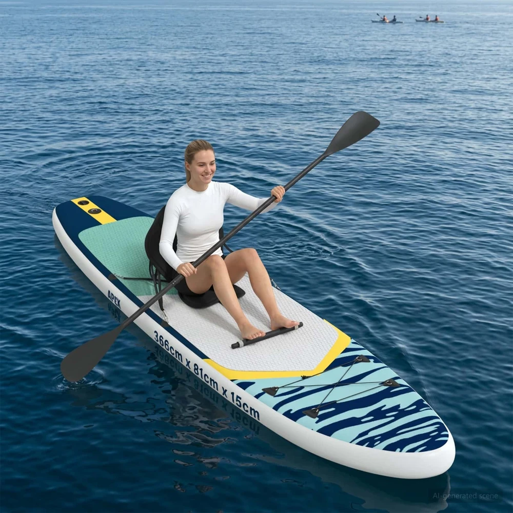 SUP lenta su sėdyne 2-in-1 APEX 366 x 81 x 15 cm Mėlyna