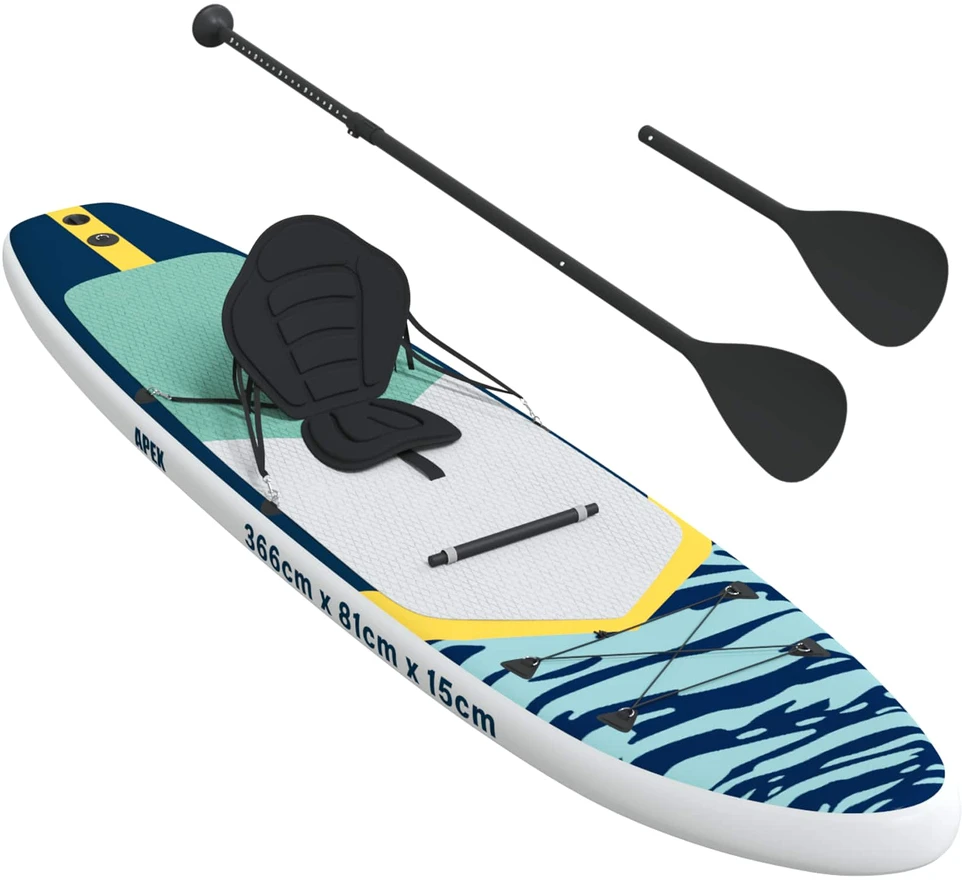 SUP lenta su sėdyne 2-in-1 APEX 366 x 81 x 15 cm Mėlyna