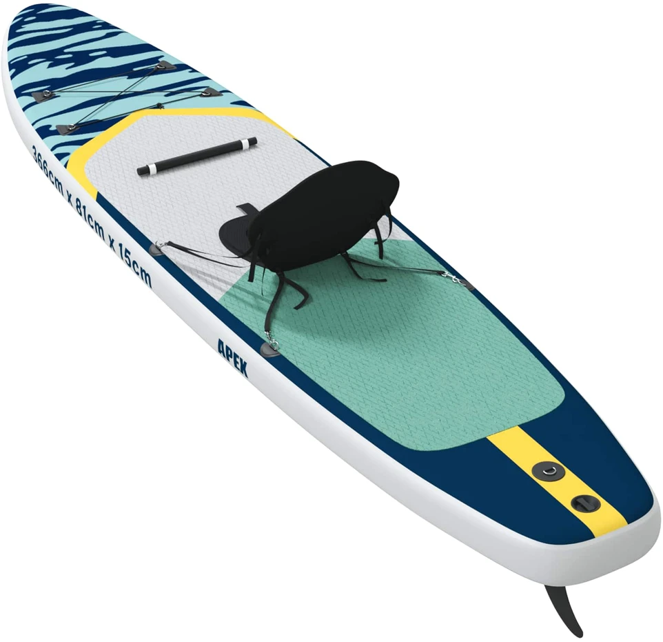 SUP lenta su sėdyne 2-in-1 APEX 366 x 81 x 15 cm Mėlyna