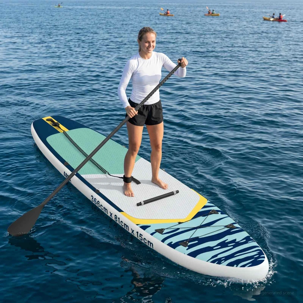 SUP lenta su sėdyne 2-in-1 APEX 366 x 81 x 15 cm Mėlyna
