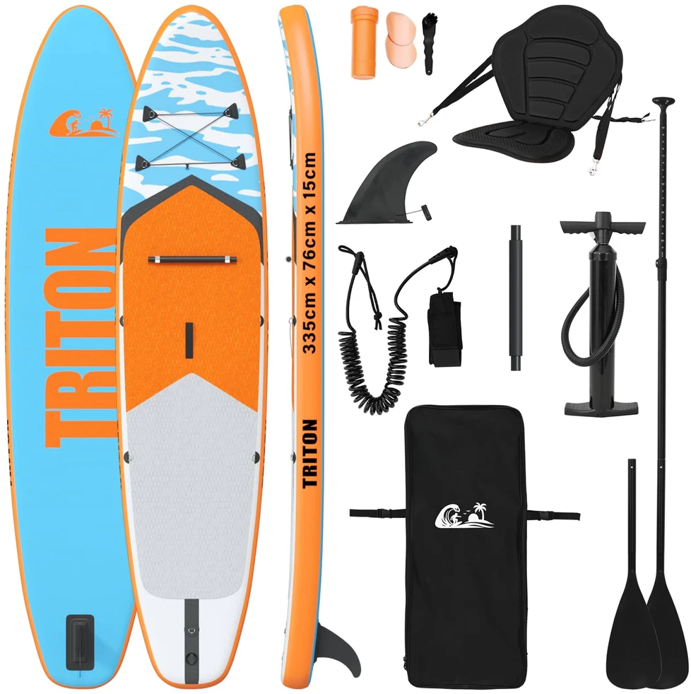 SUP lenta su sėdyne 2-in-1 TRITON 335 x 76 x 15 cm Mėlyna