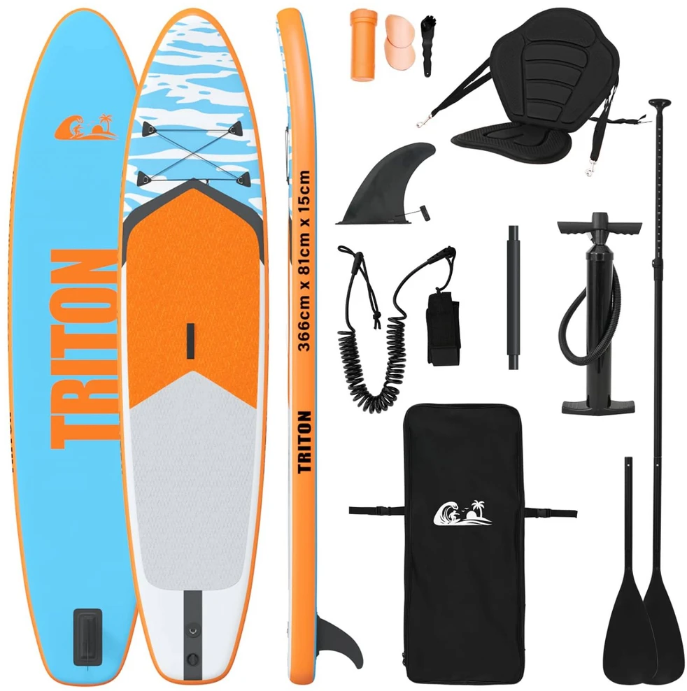 SUP lenta su sėdyne 2-in-1 TRITON 366 x 81 x 15 cm Mėlyna