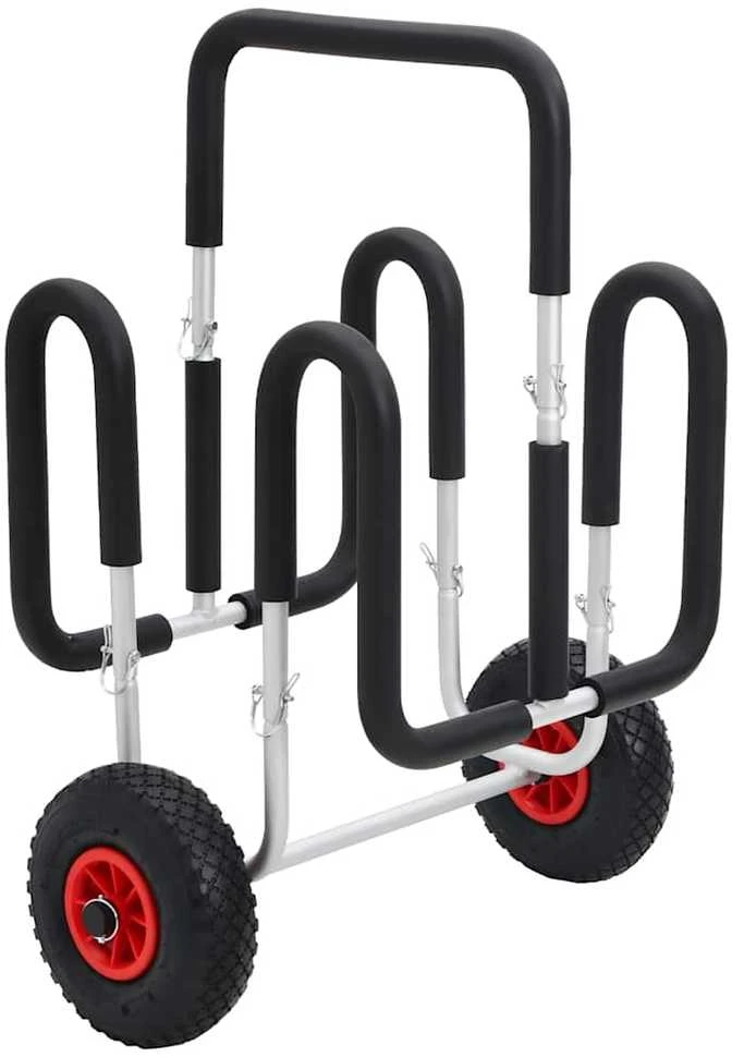 Baidarės vežimėlis 2 lentoms, aliuminis, 90kg
