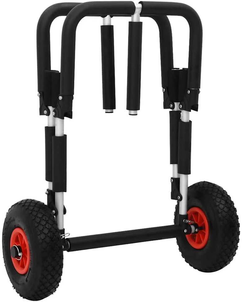 Baidarės vežimėlis, aliuminis, sulankstomas, 90kg