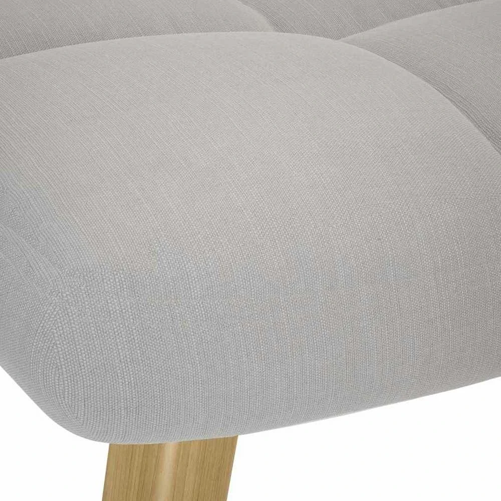 supama kėdė su Footstool Cloud Pilkas audiniu