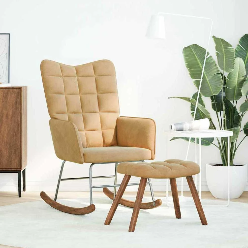 Supama kėdė Brown Velvet