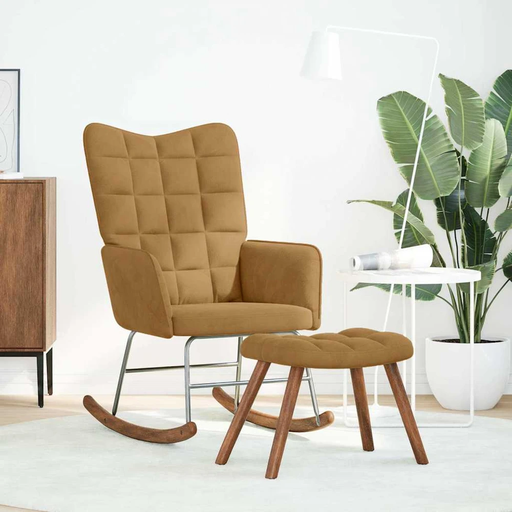 Supama kėdė Brown Velvet