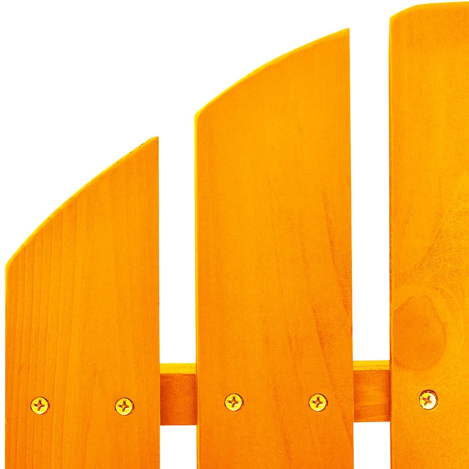Supama sodo Adirondack kėdė, oranžinė, eglės medienos masyvas