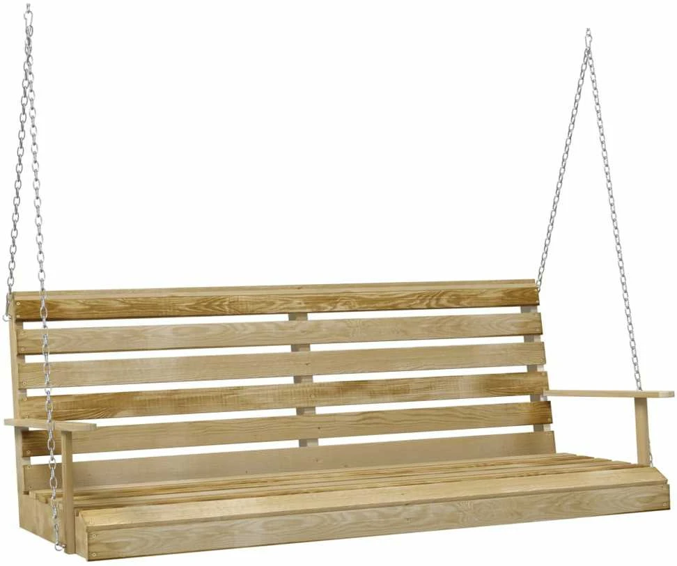 Supamas suoliukas, 155x65x60cm, impregnuota pušies mediena