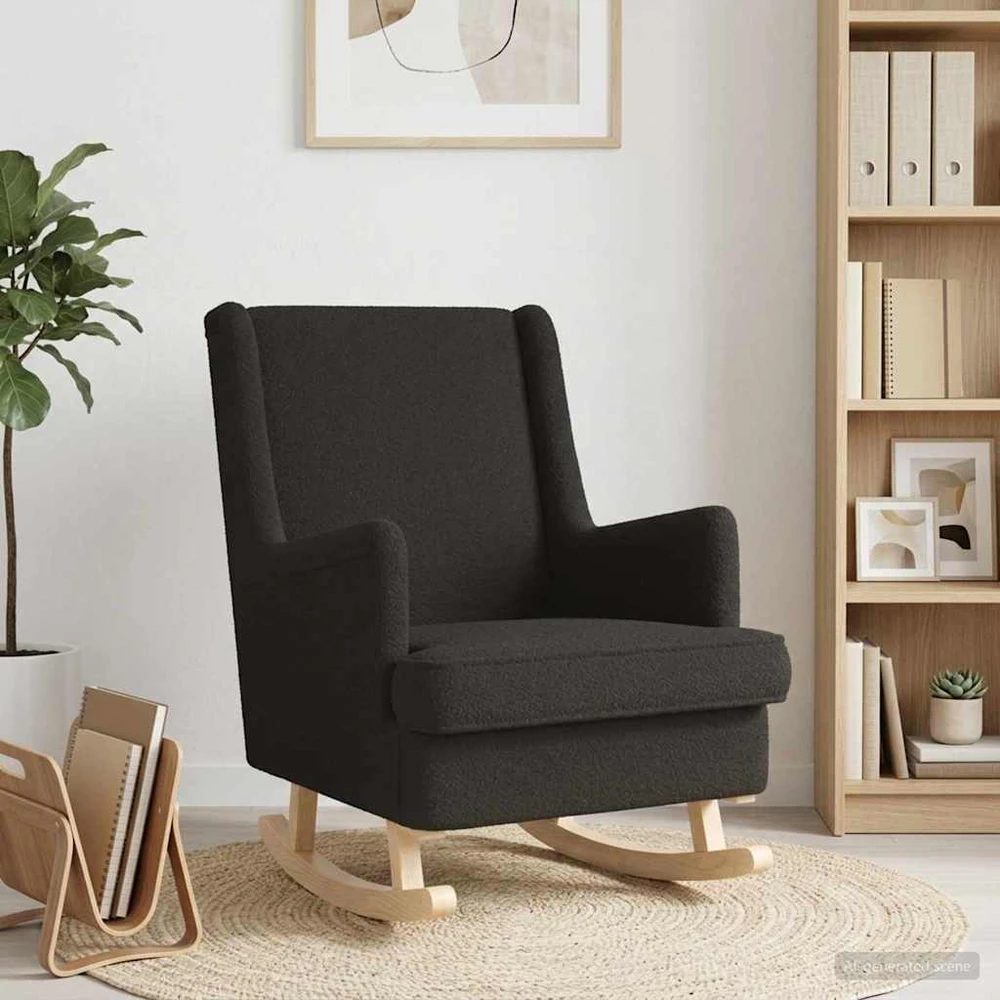 Supamasis krėslas Juoda 62 x 80 x 85 cm Bouclé