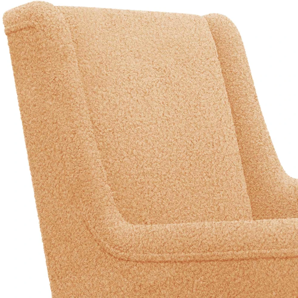 Supamasis krėslas Smėlio 62 x 80 x 85 cm Bouclé