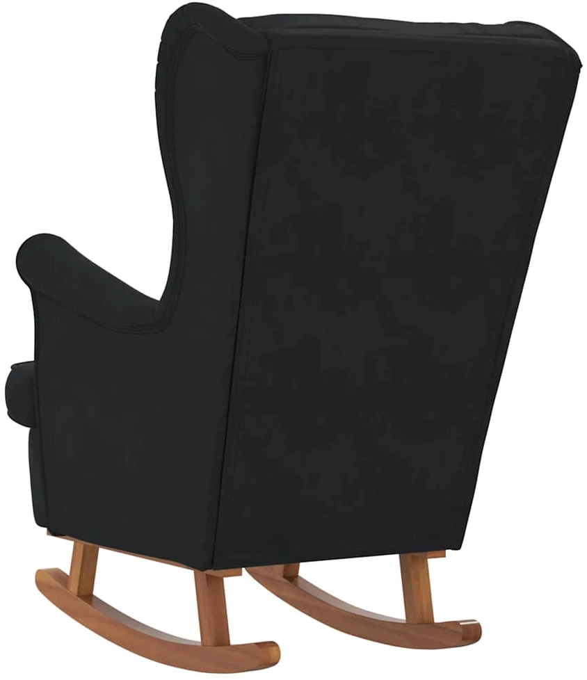 Supamasis krėslas su pagalve Juoda 92 x 71 x 100 cm fanera