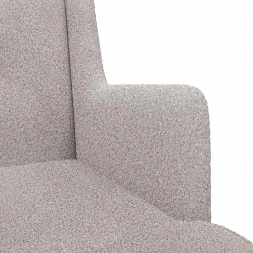 Supamasis krėslas Šviesiai pilka 62 x 80 x 85 cm Bouclé