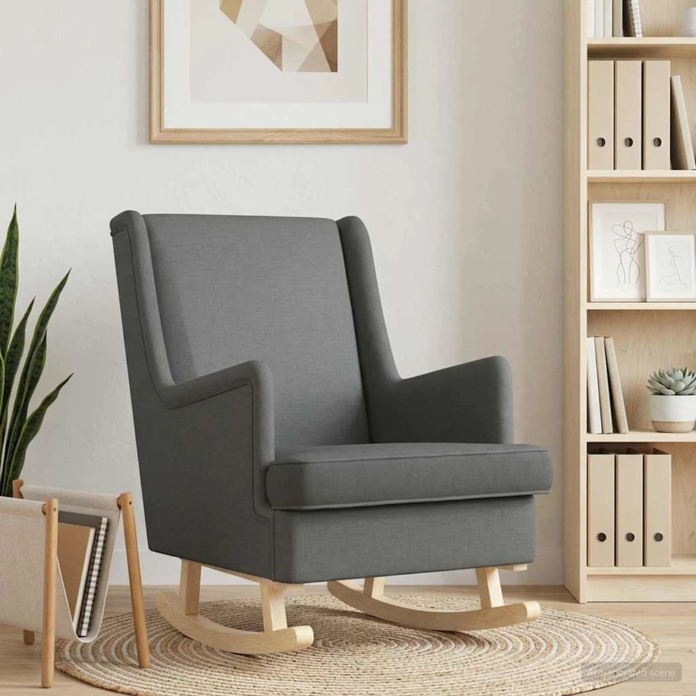 Supamasis krėslas Tamsiai pilka 62 x 80 x 85 cm audinys