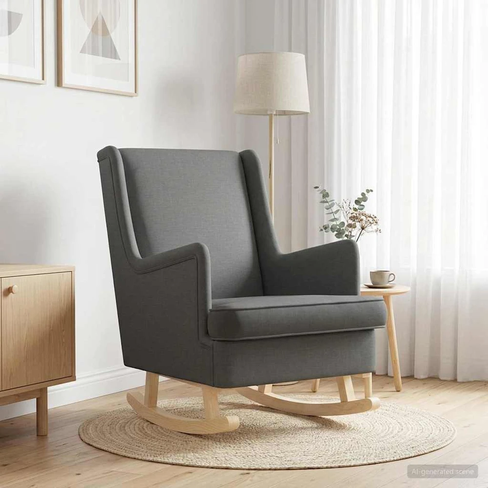 Supamasis krėslas Tamsiai pilka 62 x 80 x 85 cm audinys