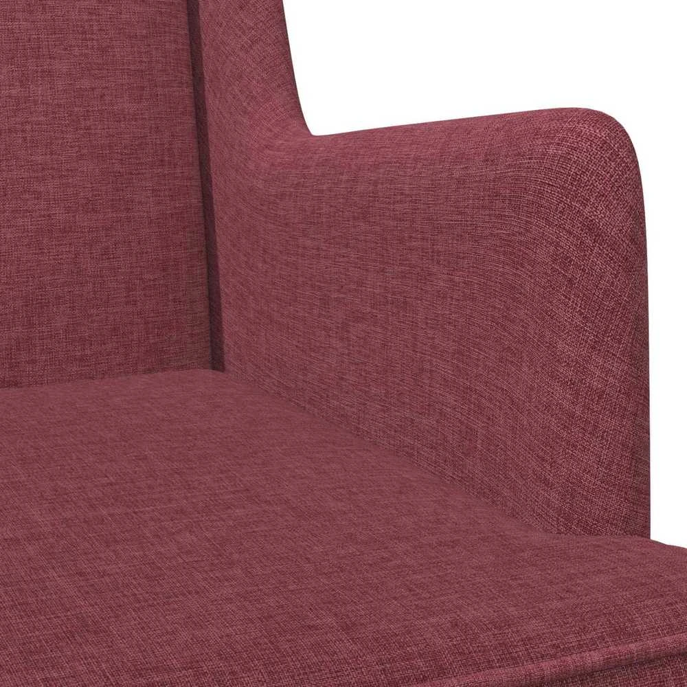 Supamasis krėslas Vyno raudona 62 x 80 x 85 cm audinys