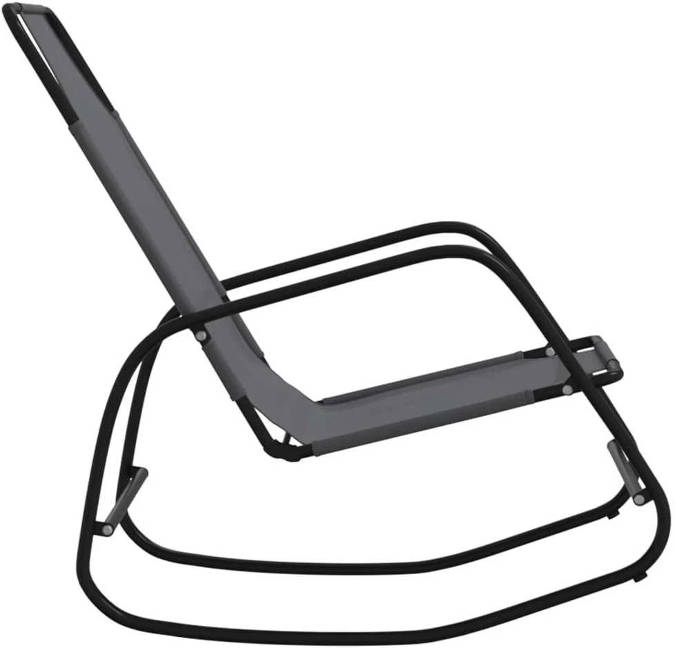 Sofa Supami saulės gultai, 2vnt., pilki, plienas ir tekstilenas