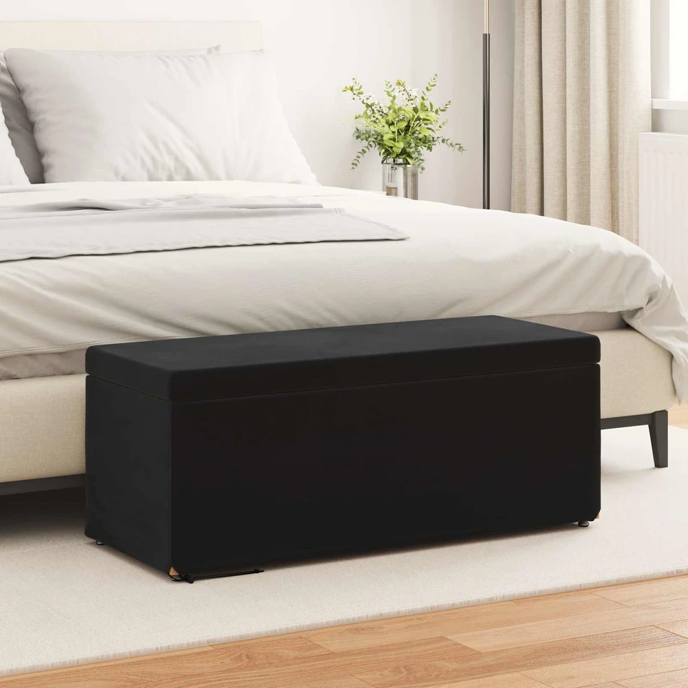 Sūpynes Juoda 101 x 41 x 40 cm Velvetas ir Inžinerinė Medis