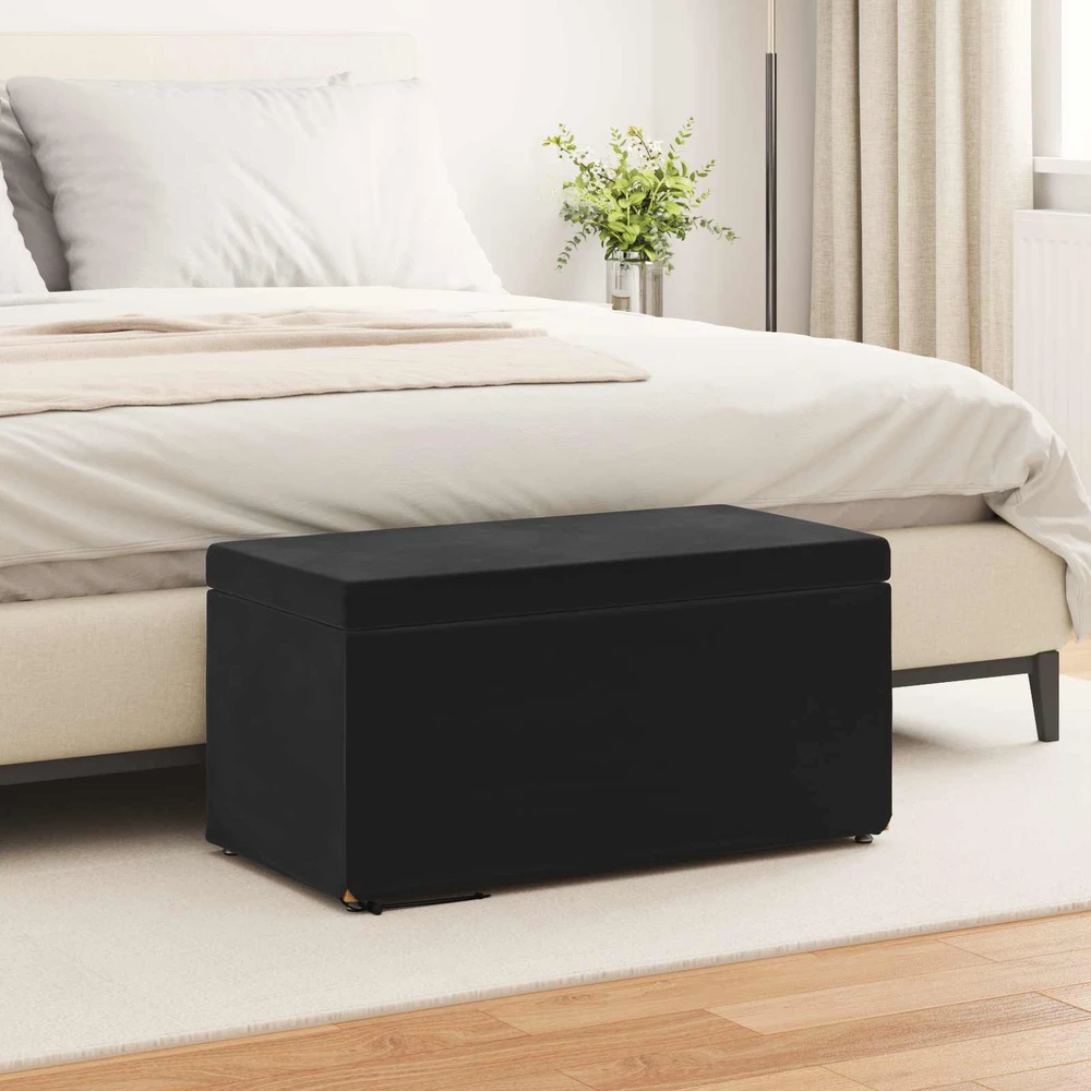 Sūpynes Juoda 81 x 41 x 40 cm Velvetas ir Inžinerinė Medis