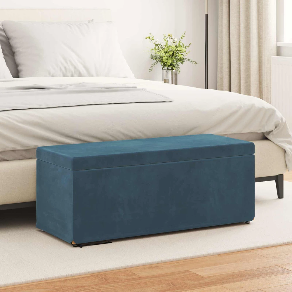 Sūpynes Mėlyna 101 x 41 x 40 cm Velvetas ir Inžinerinė Medis