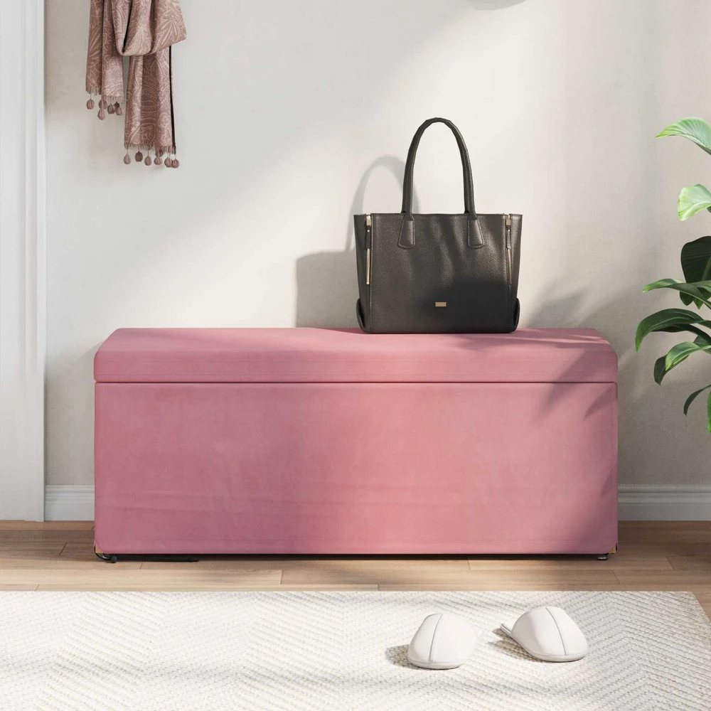 Sūpynes Rožinė 101 x 41 x 40 cm Velvetas ir Inžinerinė Medis
