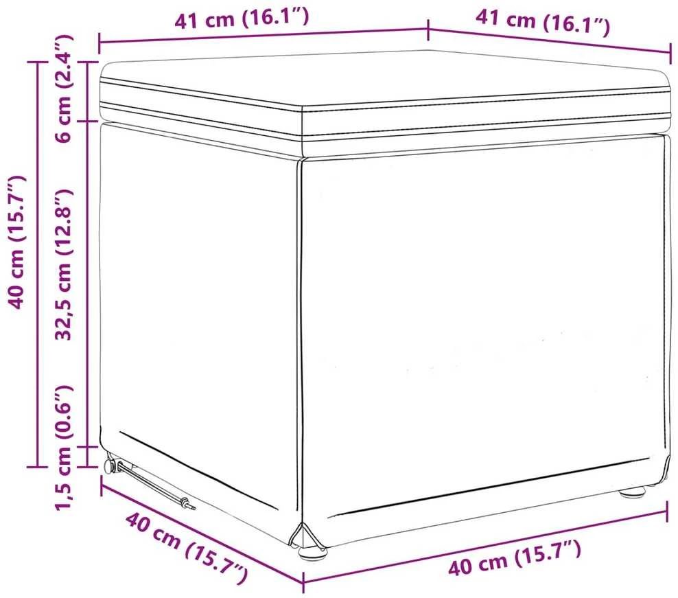 Sūpynes Rožinė 41 x 41 x 40 cm Velvetas ir Inžinerinė Medis