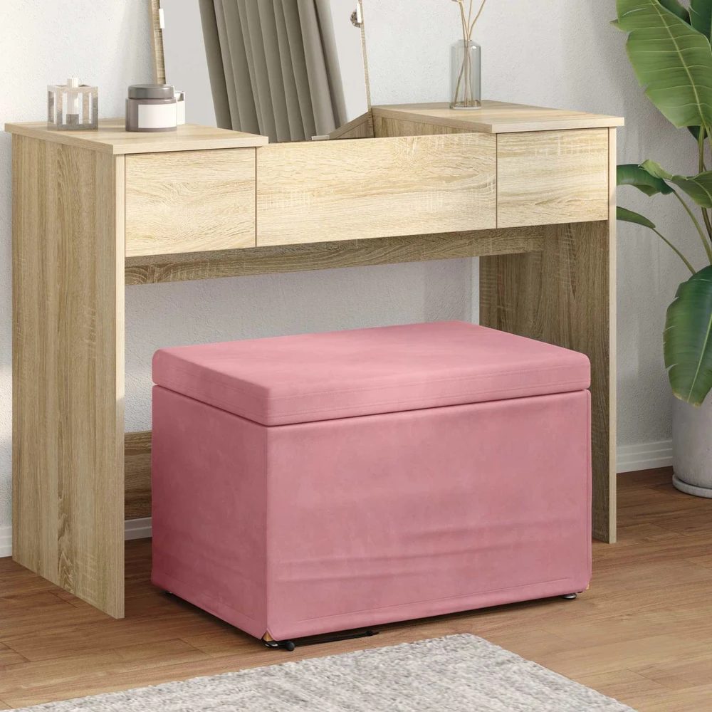 Sūpynes Rožinė 61 x 41 x 40 cm Velvetas ir Inžinerinė Medis