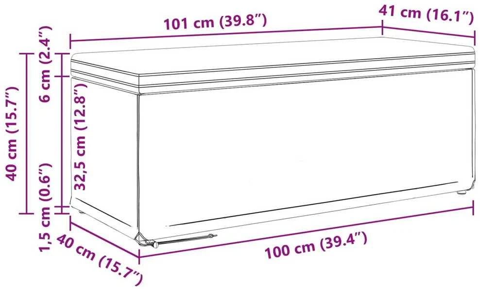 Sūpynes Šviesiai pilka 101 x 41 x 40 cm
