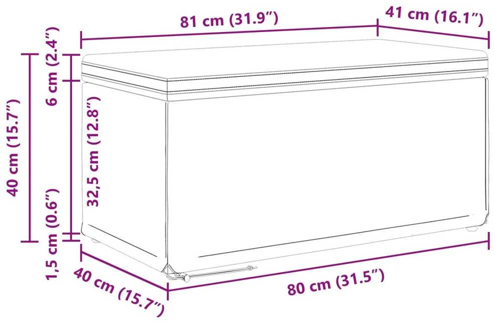 Sūpynes Tamsiai pilka 81 x 41 x 40 cm