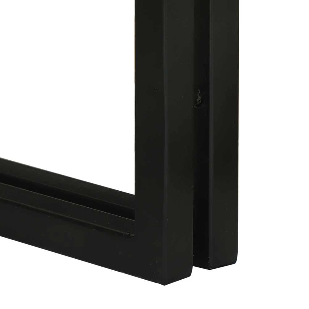 Suklijuotas stalas 3 vnt. Ruda ir juoda 50 x 40 x 45 cm