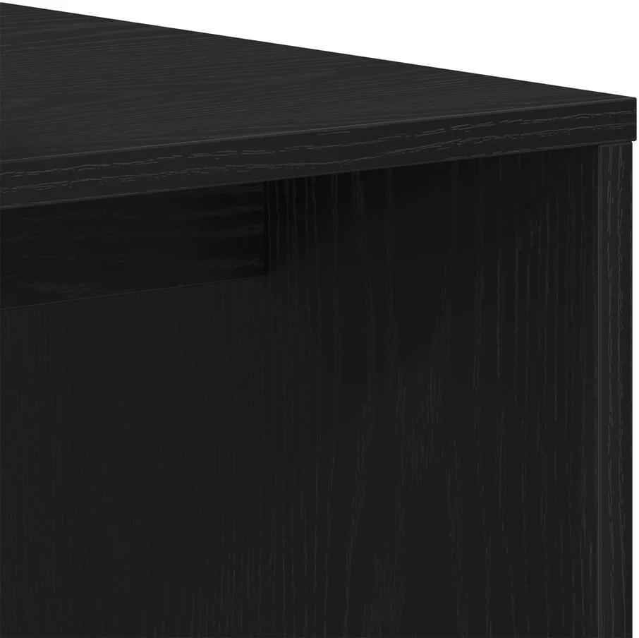 Sustūmiami staliukai Juodas ąžuolas 100 x 48 x 40 cm