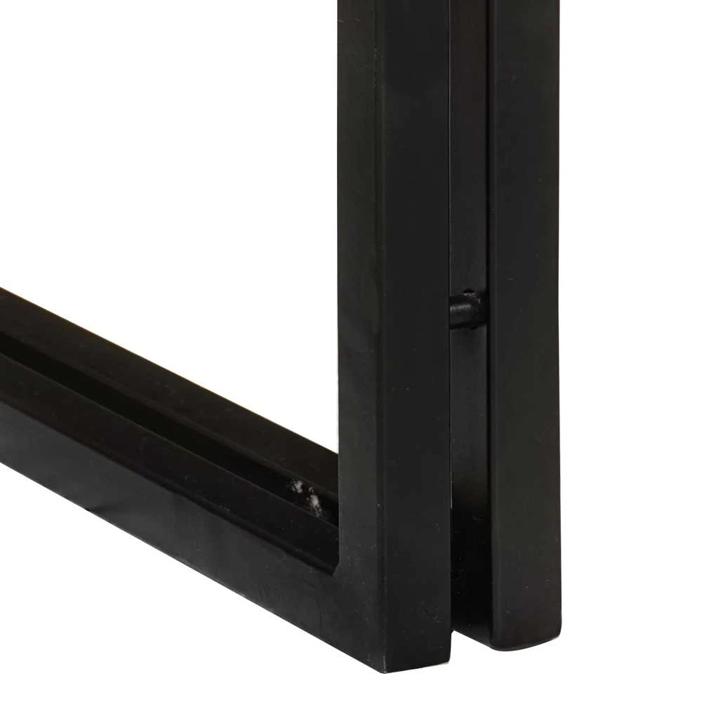 Suklijuotas stalas 3 vnt. Ruda ir juoda 82 x 40 x 45 cm