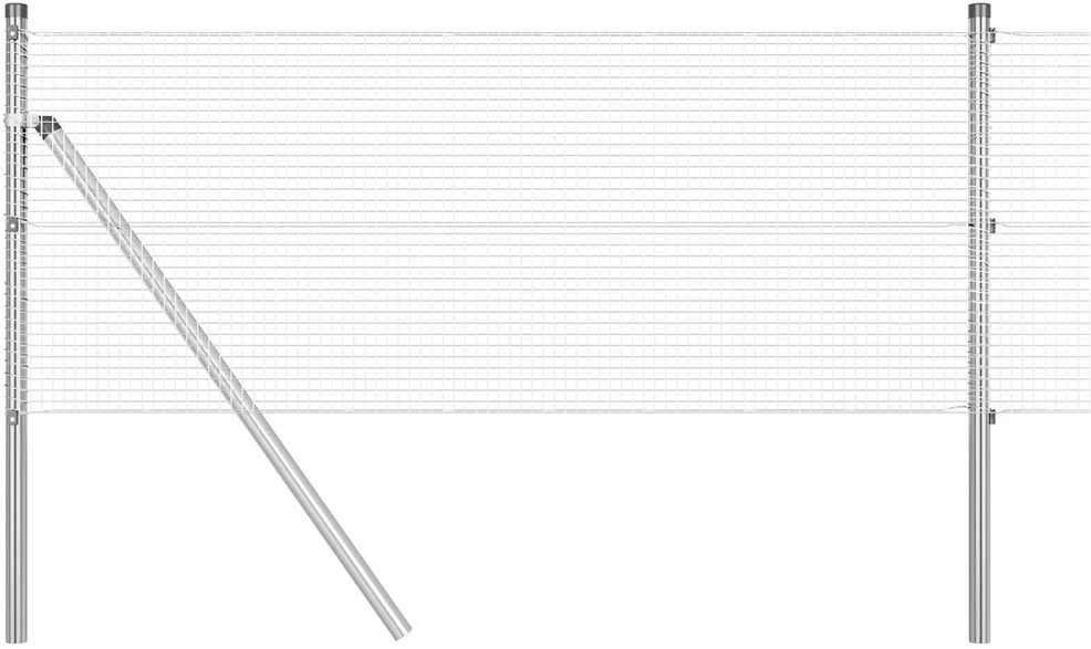 Suvirinto vielos tvoros 1000 x 40 cm Sidabro
