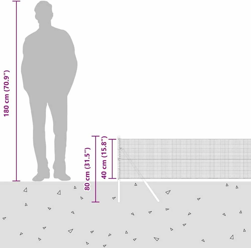 Suvirintas vielos tvora žemės tvirtinimas 50 x 0,4 m Sidabrinė