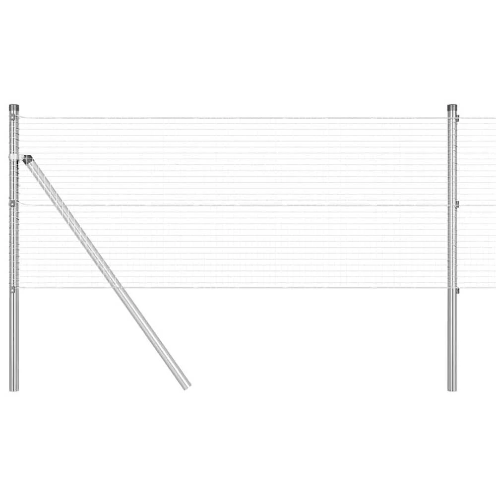 Suvirintas vielos tvora žemės tvirtinimas 50 x 0,4 m Sidabrinė
