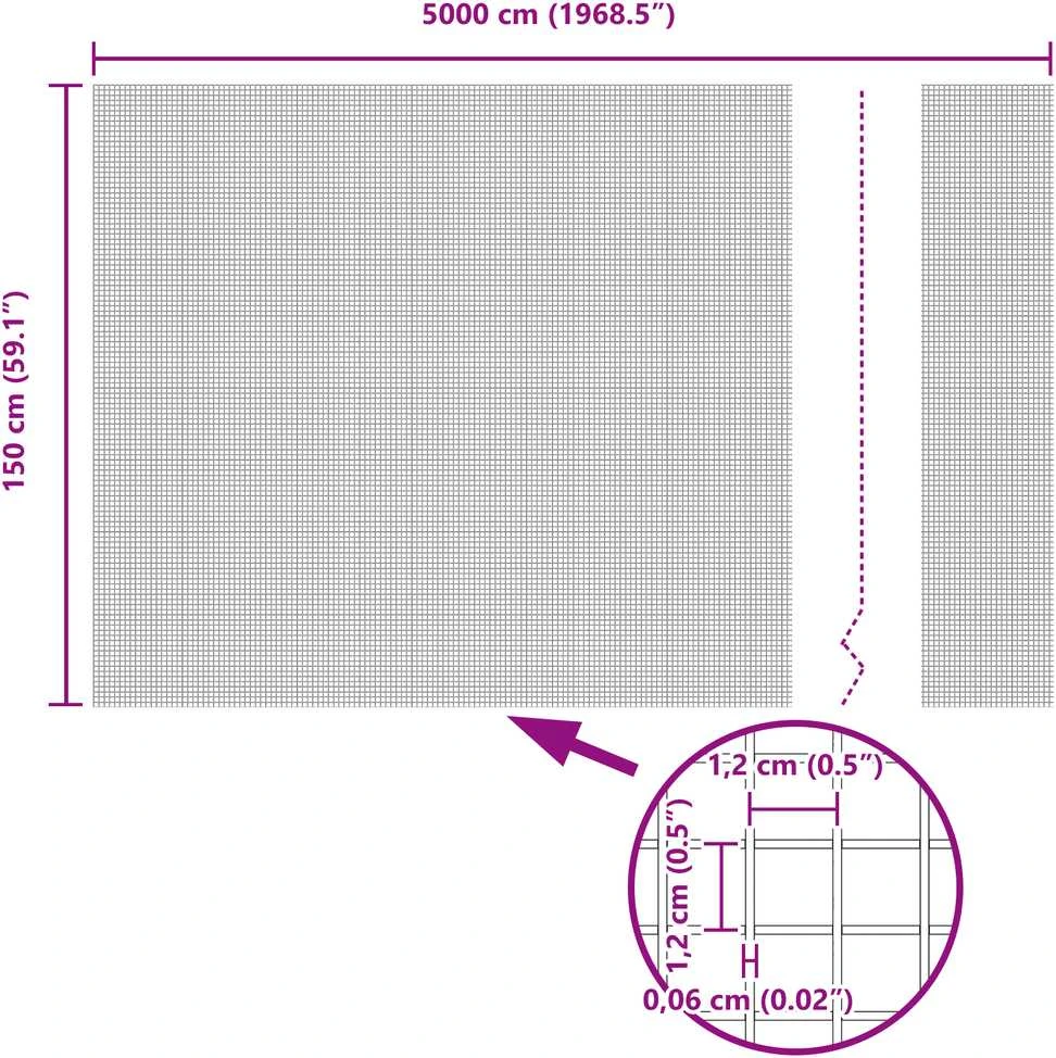 Suvirintas vielos tvora žemės tvirtinimas 50 x 1,5 m Sidabrinė