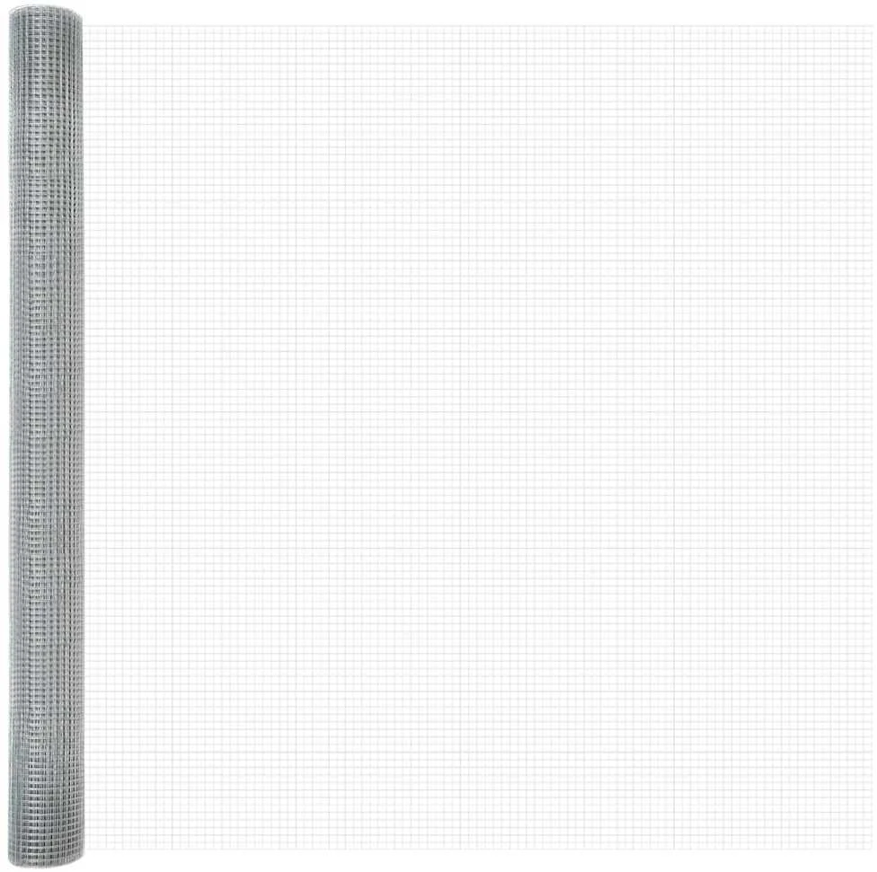 Suvirinto vielos tvoros 2500 x 150 cm Sidabro