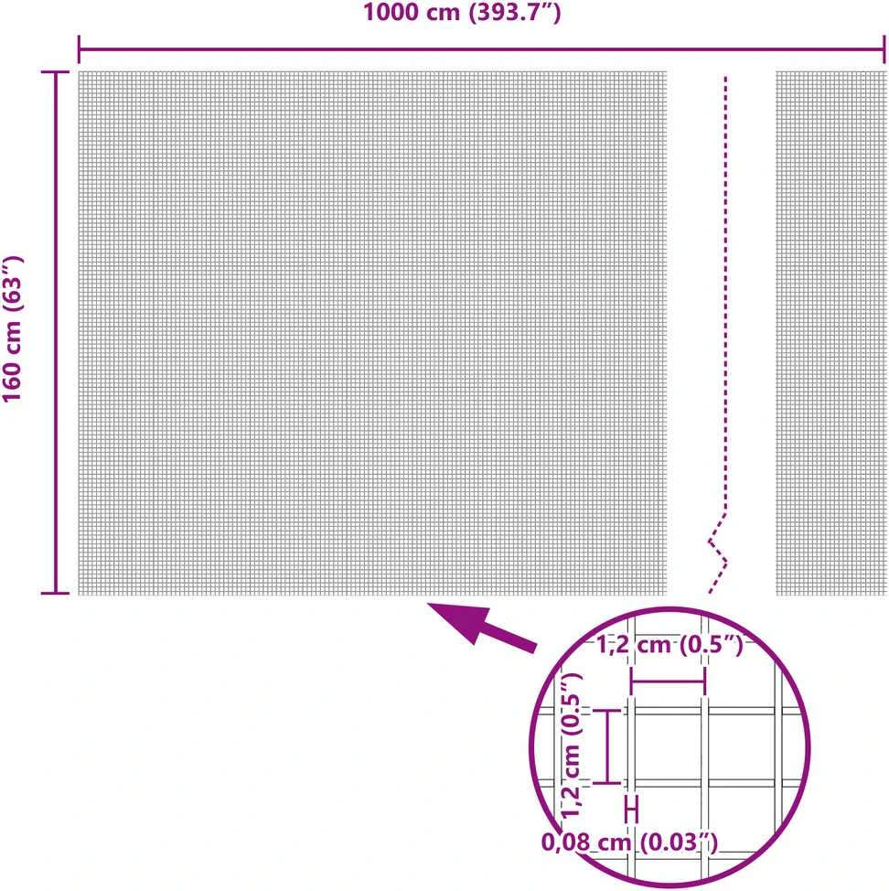 Suvirintas vielos tvora su stulpeliais 10 x 1,6 m Žalia