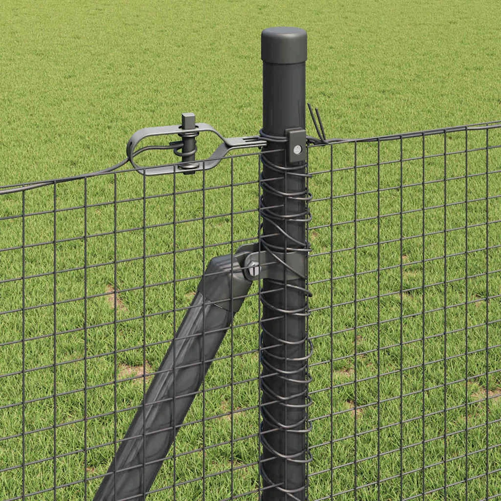Suvirinta vielos tvora su betono baze 100 x 0,8 m Pilka