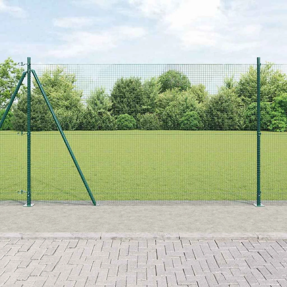 Suvirinta vielos tvora su betono baze 25 x 1,5 m Žalia